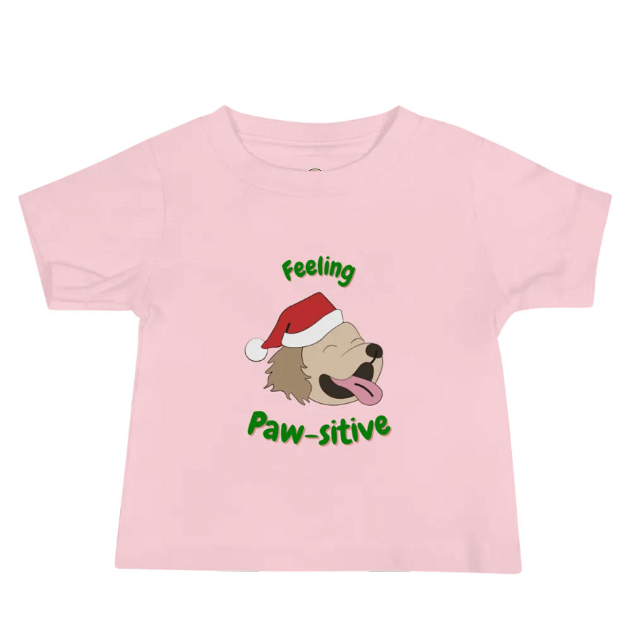 Christmas Baby Jersey Short Sleeve Tee (Paw-sitive) product image (2)