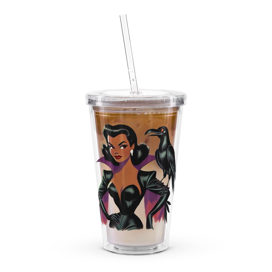 Woman and Raven Double Wall 16 oz Tumbler with Straw product image (9)