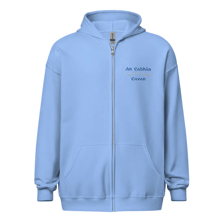 Cavan/An Cabhán Orthodox Style Ogham embroidered Zip Hoodie product image (1)