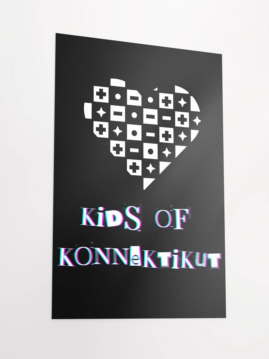 Kids Of Konnektikut Checkered Heart Poster product image (2)