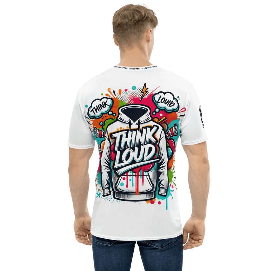 Think Loud White Tee product image (1)
