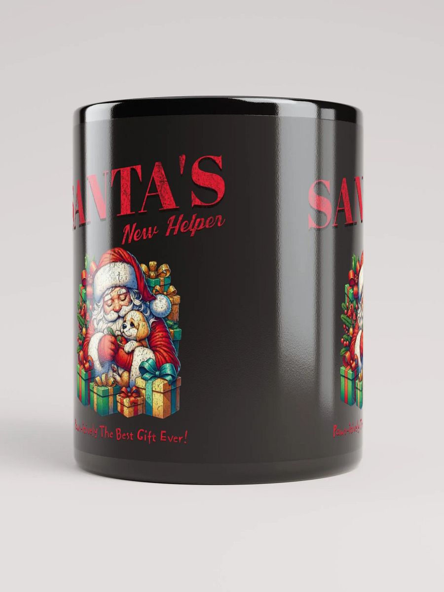Santa's New Helper - Dog Lovers Black Mug product image (9)