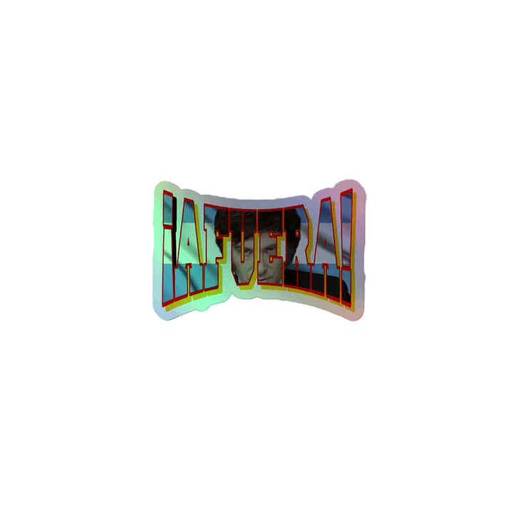 ¡Afuera! Curve - Holographic Sticker product image (1)