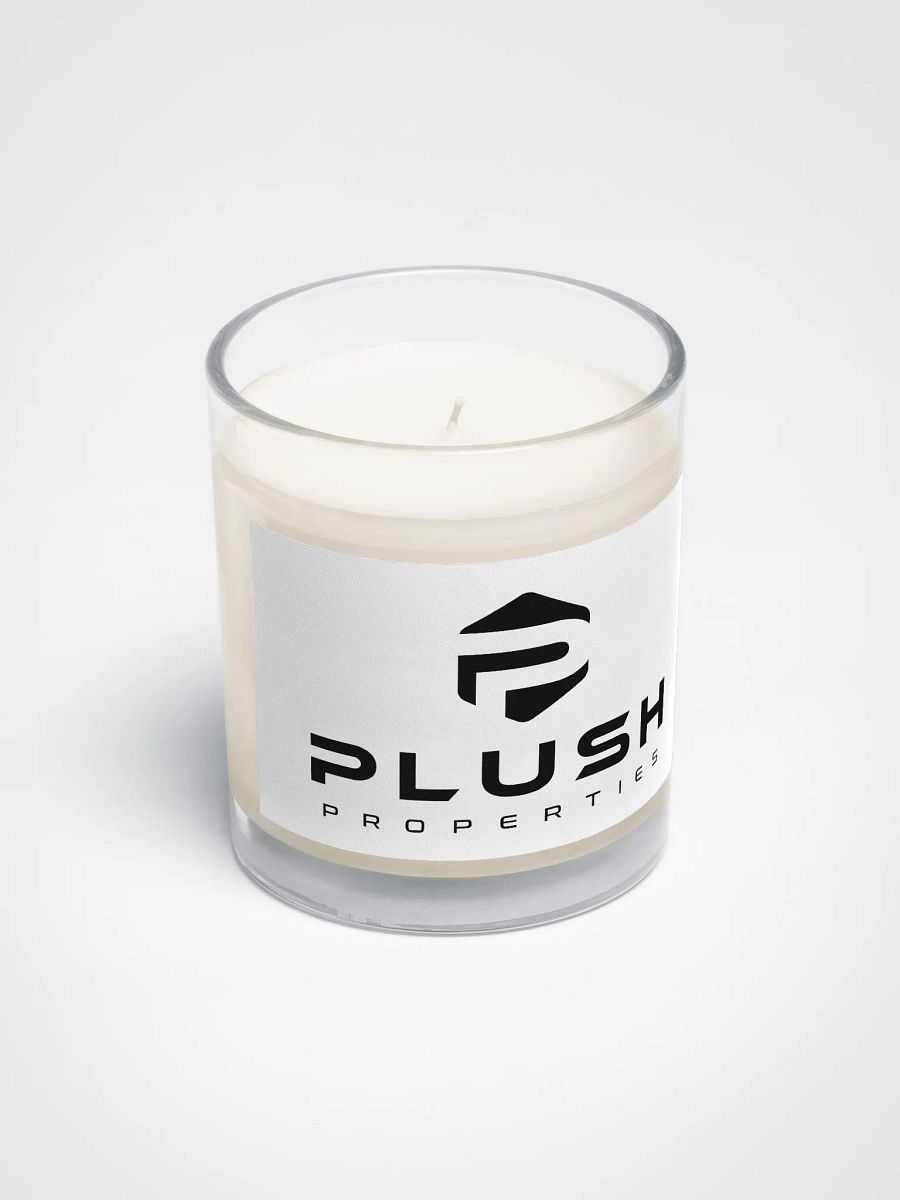 Plush Soy Wax Candle In A Clear Glass Jar product image (2)