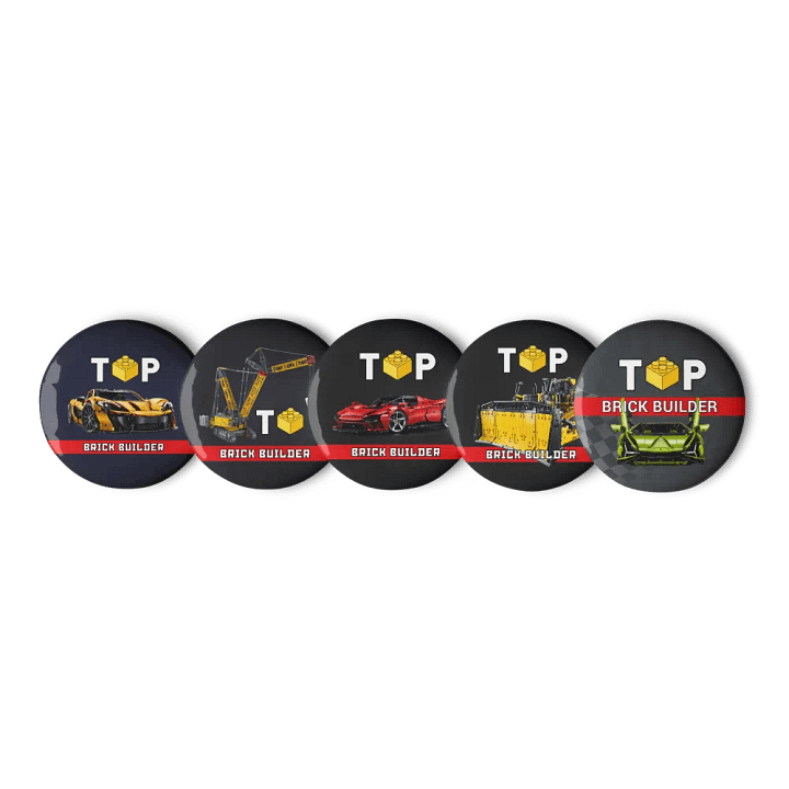Top Brick Builder Set of Pin Buttons product image (1)