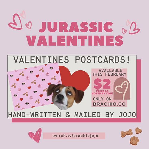 HAPPY VALENTINES DINOSAURS 🦕 💕🍫
postcards are LIVE NOW on brachio.co ! 
get it before it's gone!