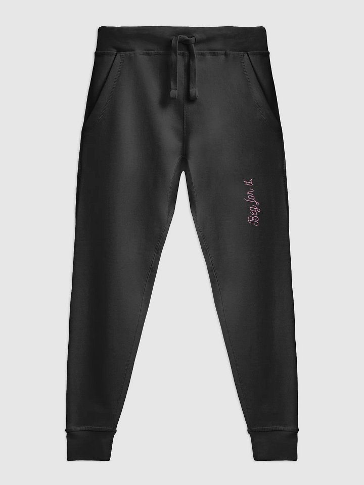 Pink Text Fleece Joggers product image (5)