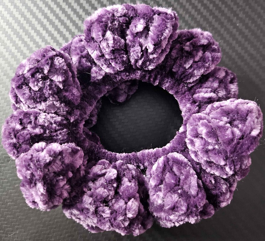 Plum Sparkle Velvet Scrunchies product image (1)