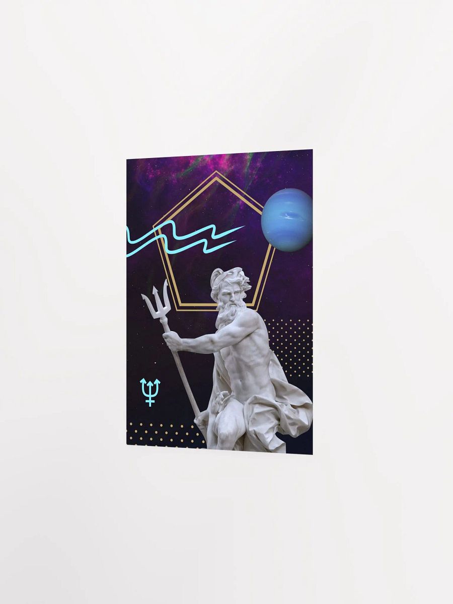 Vaporwave poster: Synthwave Gods and Planets - Neptune (gr. Poseidon) [synthwave/vaporwave/retrowave/cyberpunk] — aesthetic neon poster product image (8)