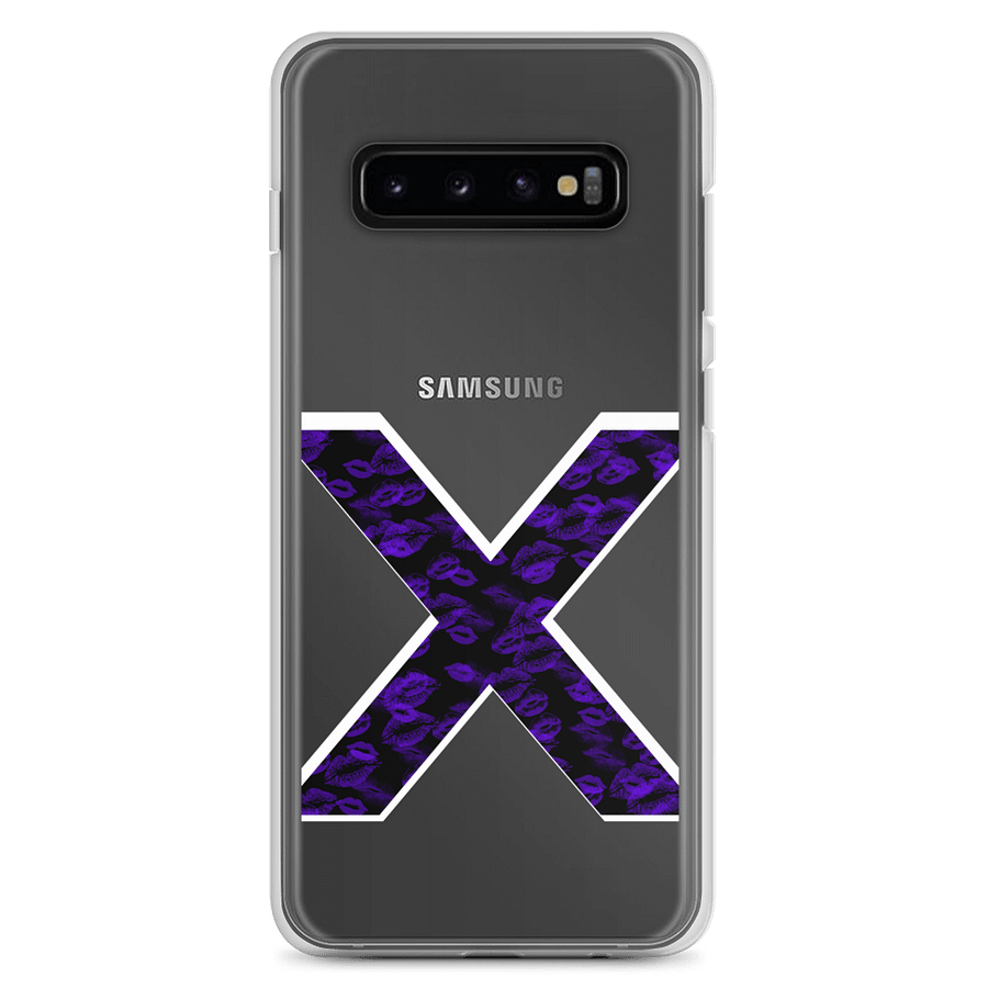 Black X Purple Lipstick Kisses Phone Case S product image (2)