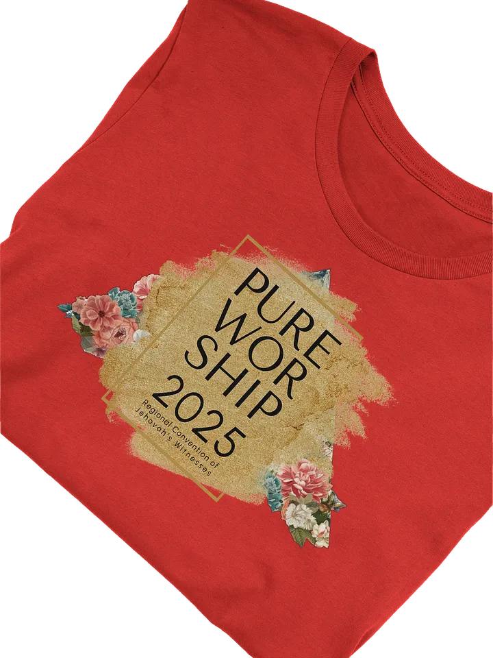 2025 "Pure Worship" Floral Mountain Unisex T-Shirt product image (2)
