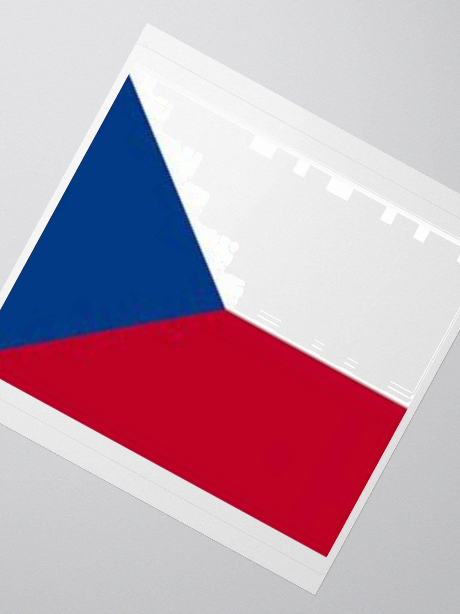 Czech Republic Flag Sticker | Red White Blue Design | Durable Vinyl | 3 Sizes product image (5)