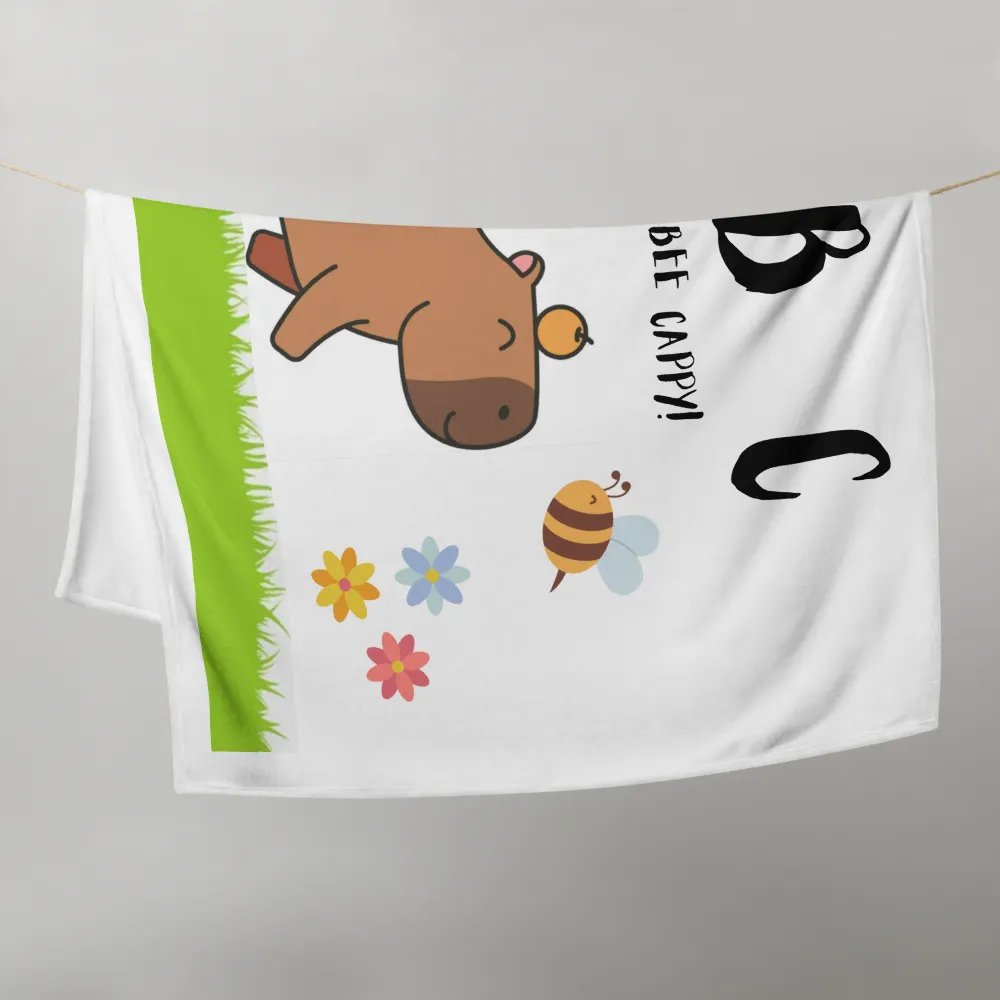 ABC capybara cute blanket product image (9)