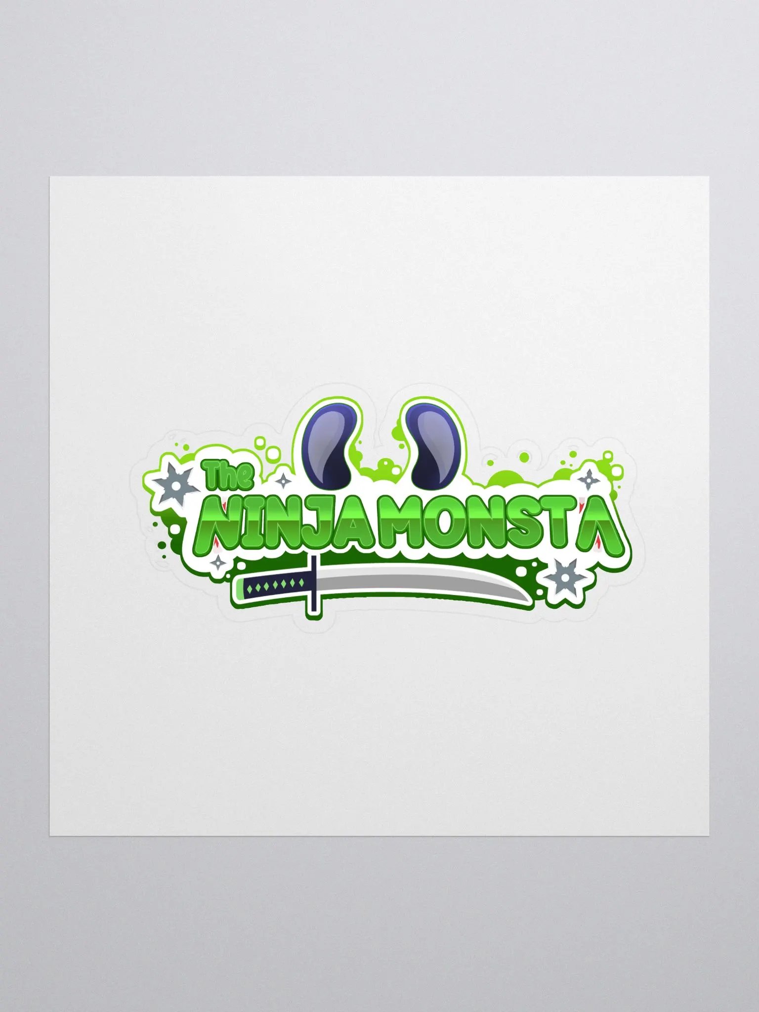 Neon Green Logo Sticker product image (1)