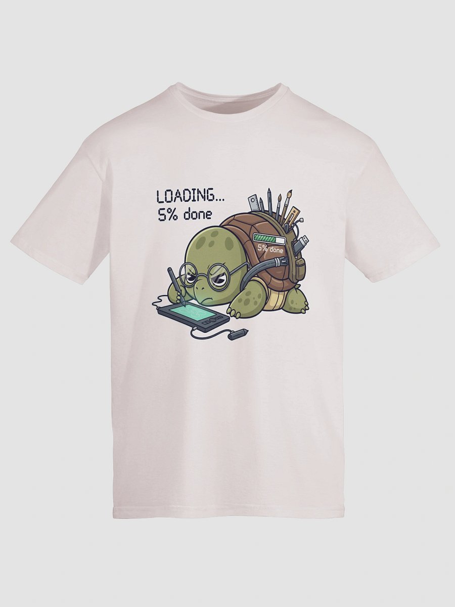 Techie Turtle on Drawing Tablet Unisex T-Shirt product image (121)