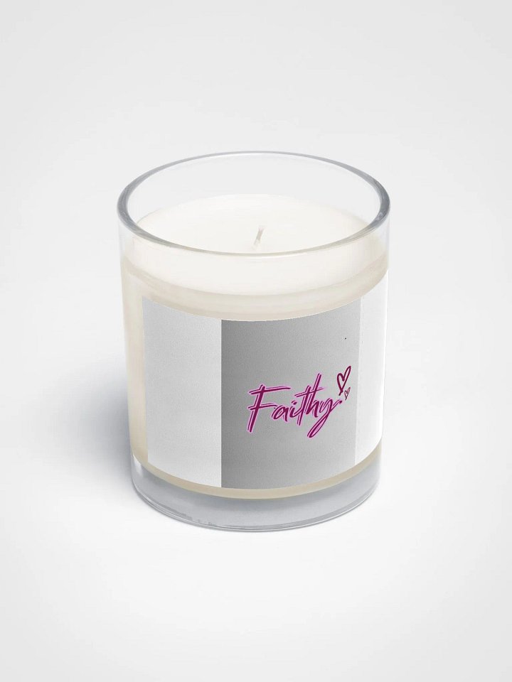 Soy Wax Candle In A Clear Glass Jar product image (2)