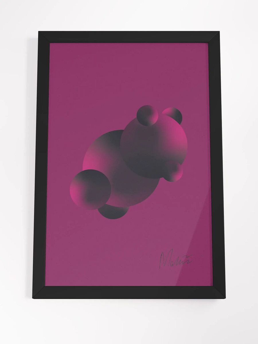 Purple Bear Framed Matte Poster product image (4)