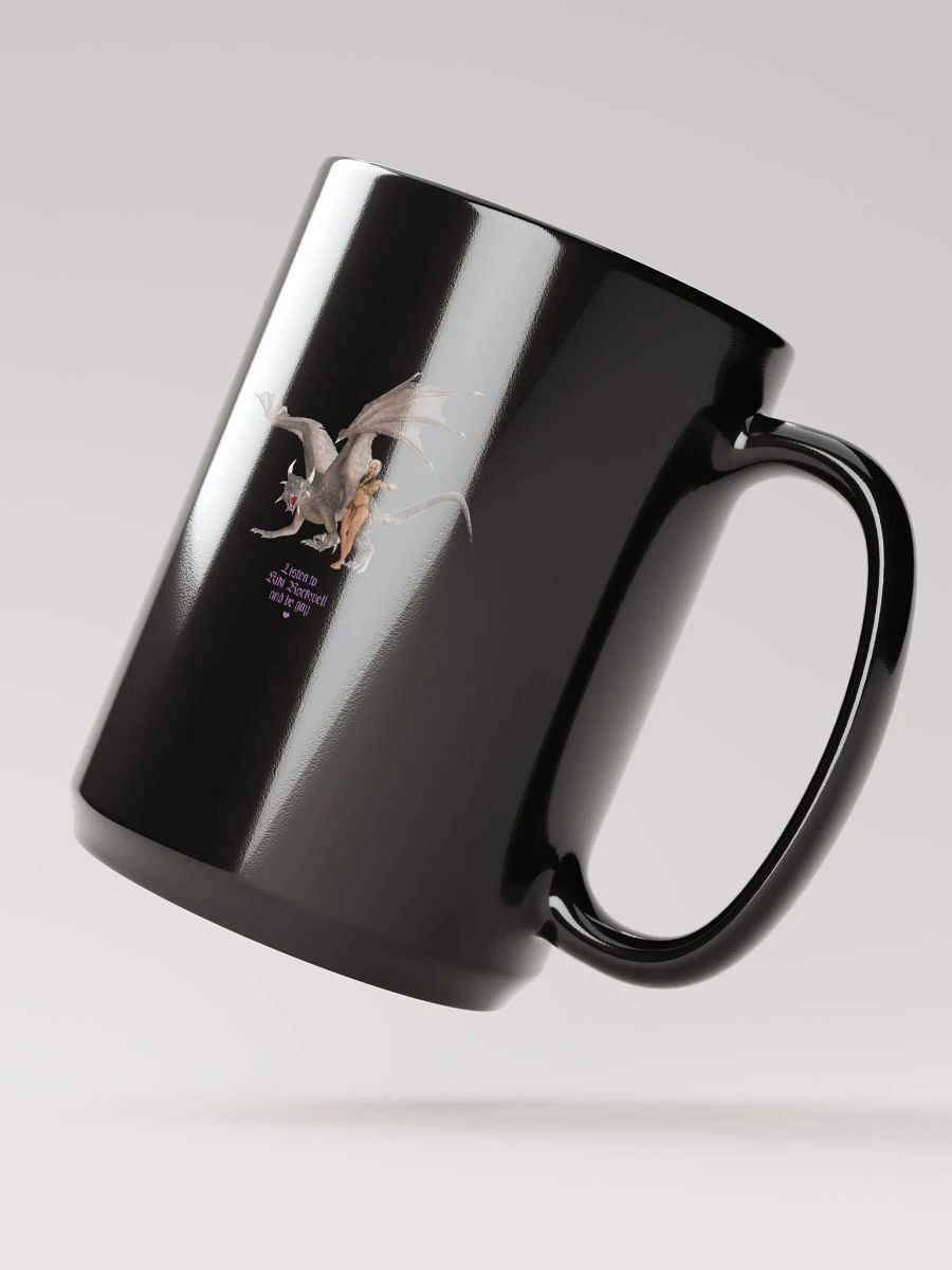 'Listen To Kiki Rockwell And Be Gay' Dragon Black Mug product image (2)