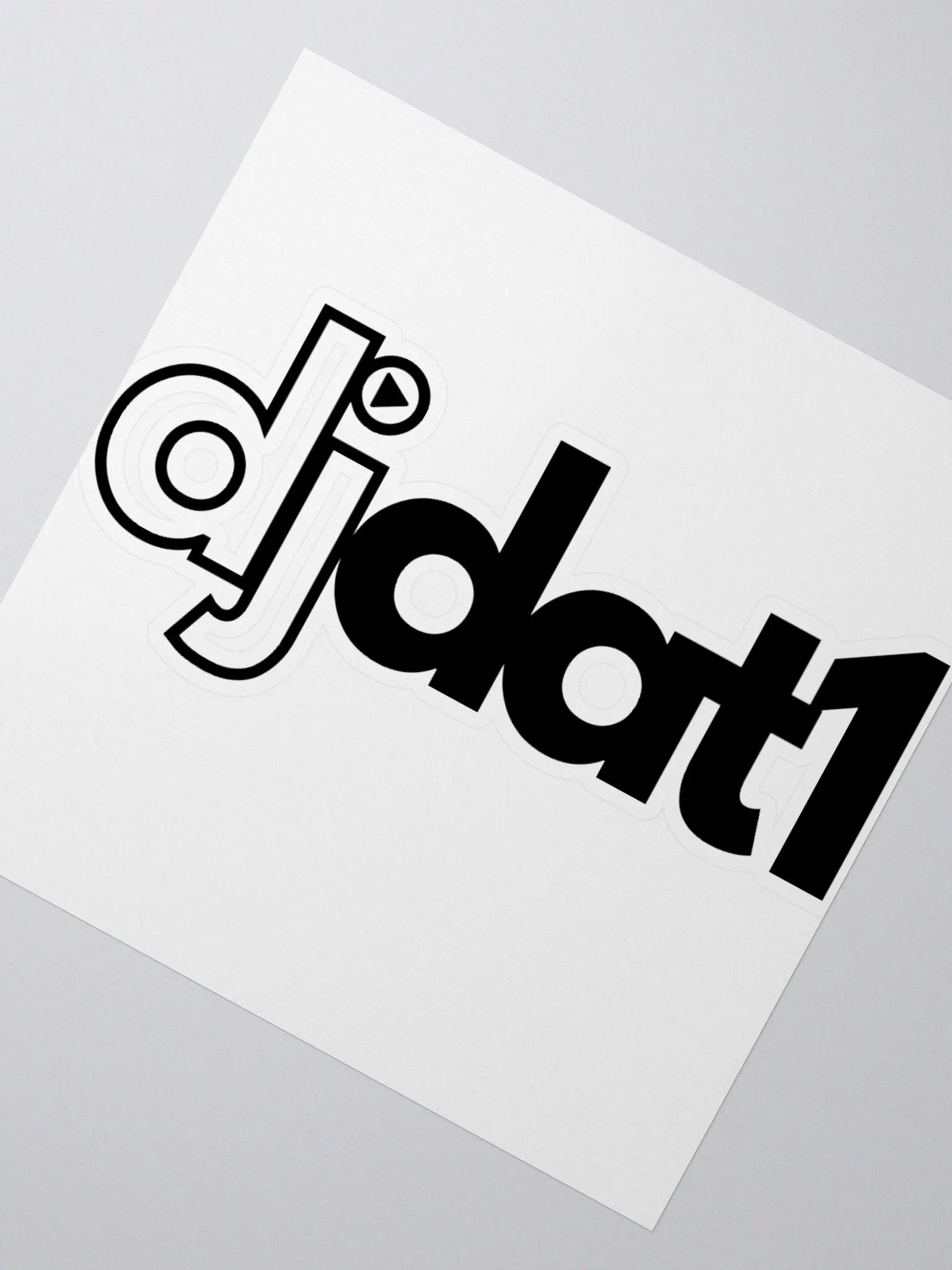 [DJDAT1] Vinyl Stickers (black) product image (2)