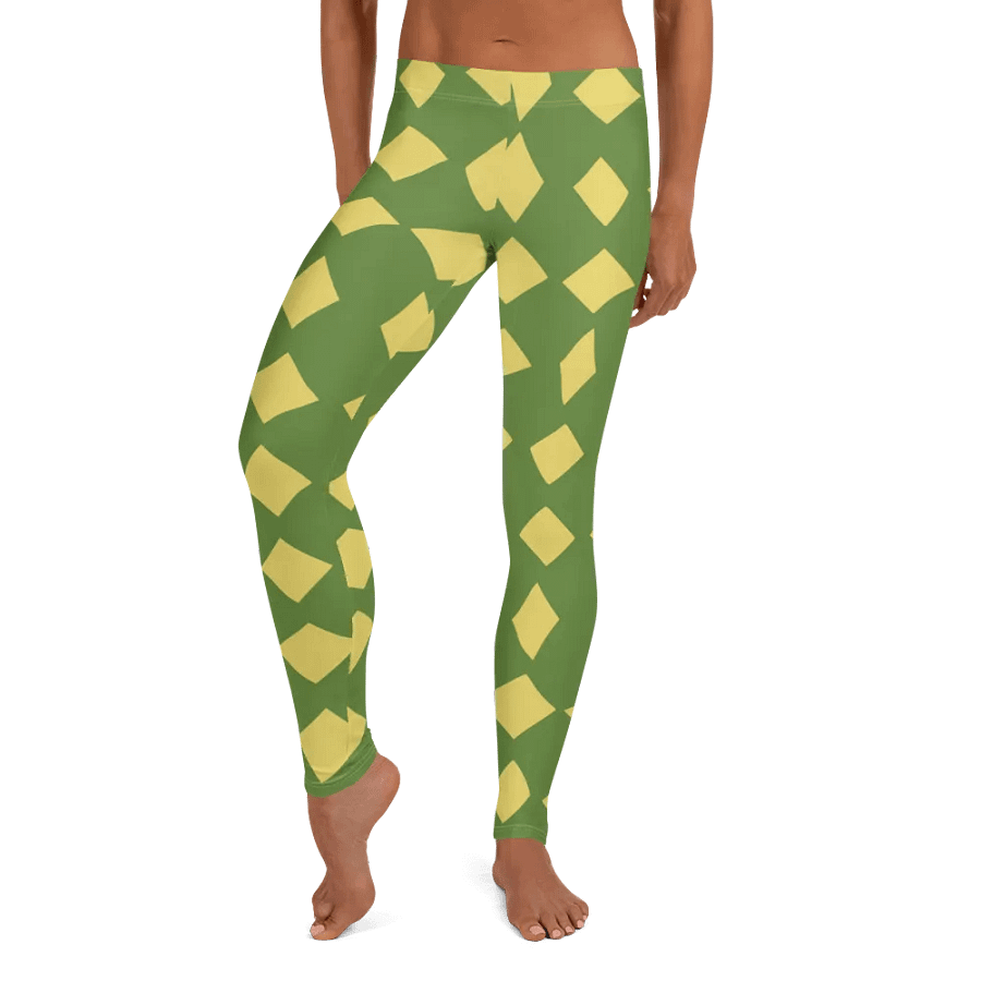 Dynamic Yellow Polygon All-Over Leggings product image (9)