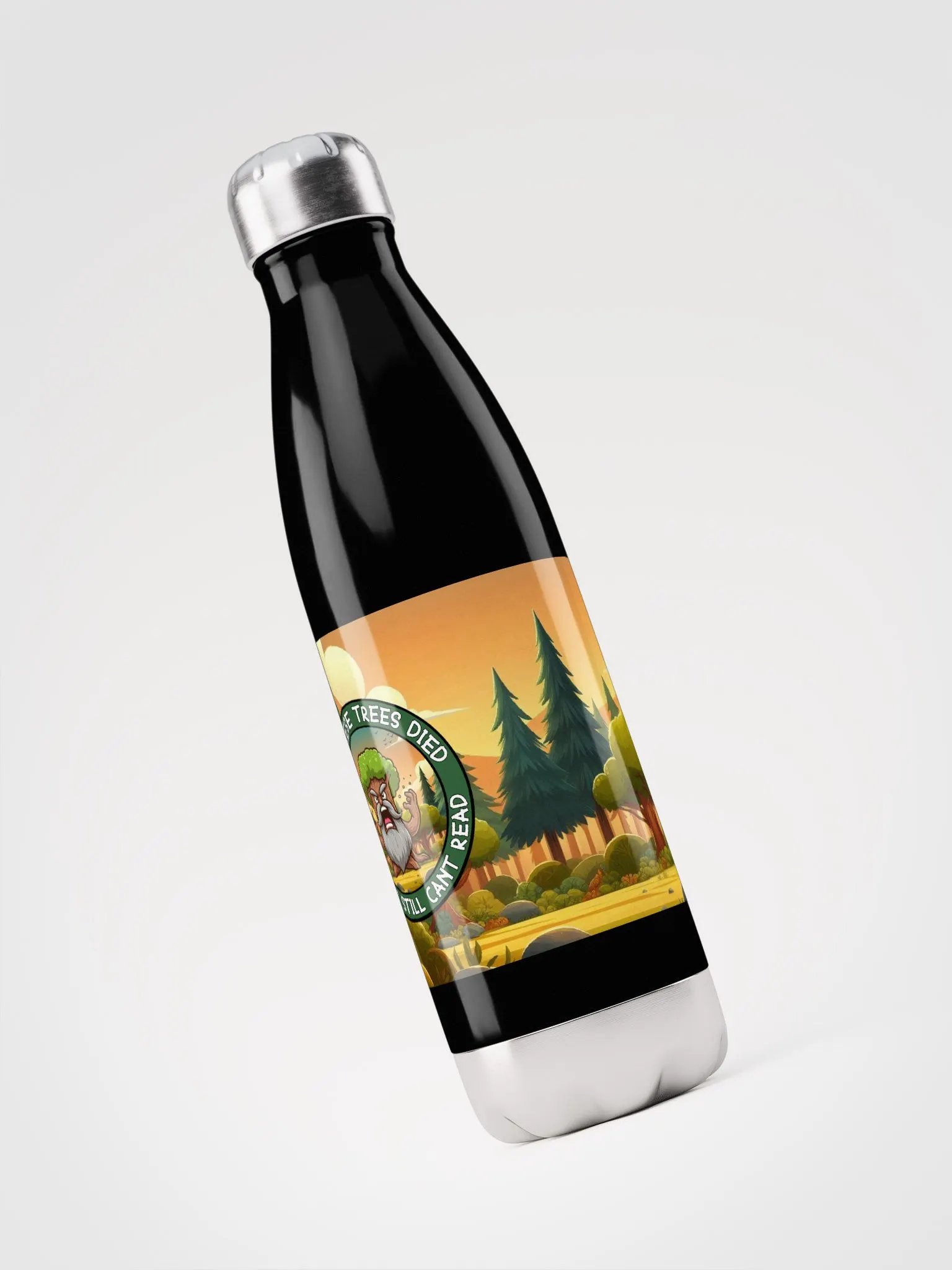 Jay-Angry Tree-Stainless Steel Water Bottle product image (6)