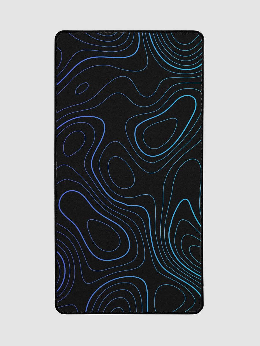 Ocean Surge: Topo Lines with Gradient Pop Desk Mouse Mat product image (2)