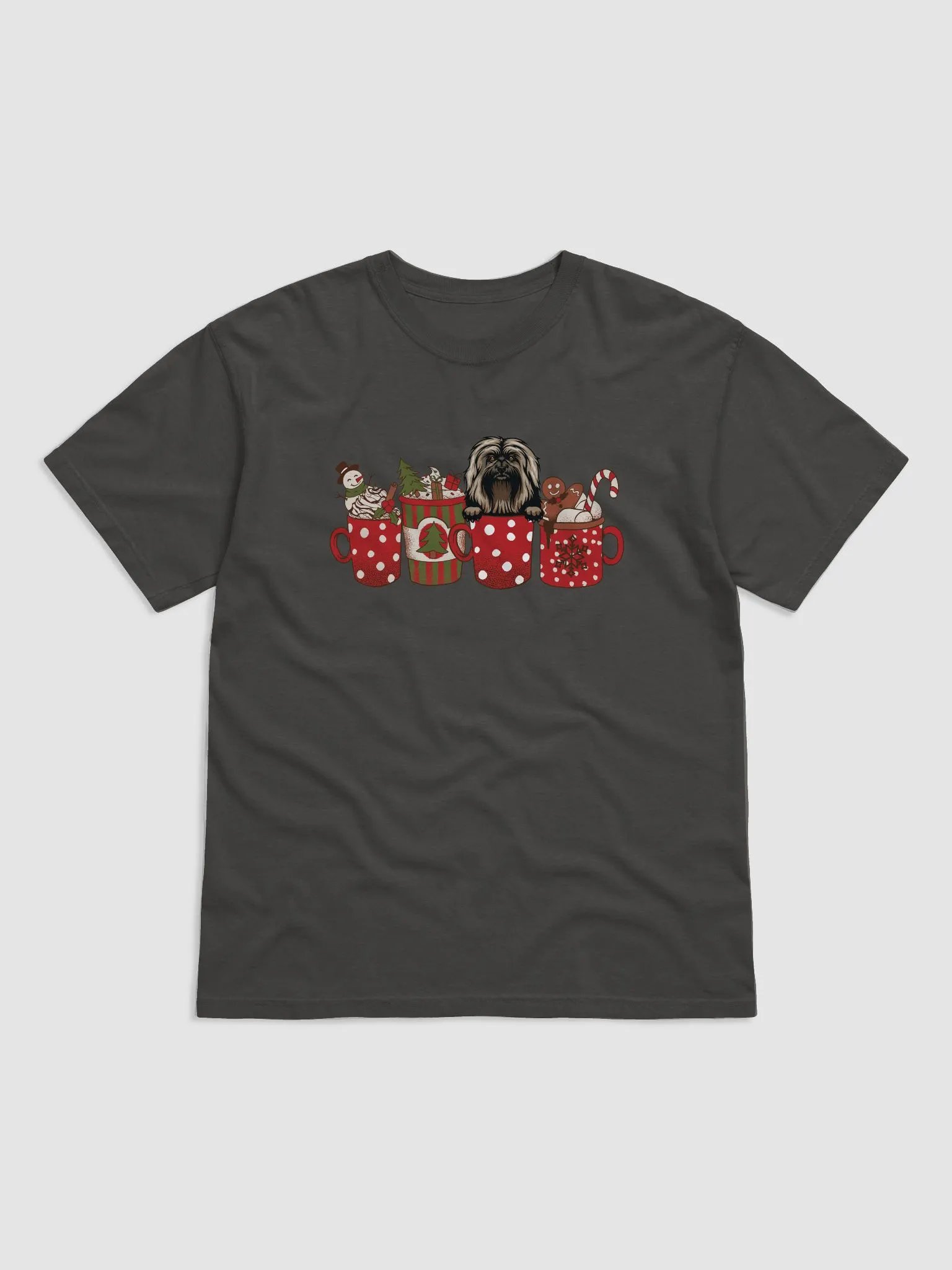 Cute Havanese in a Christmas Cup T-Shirt | Funny Christmas Pup in a Cup product image (24)