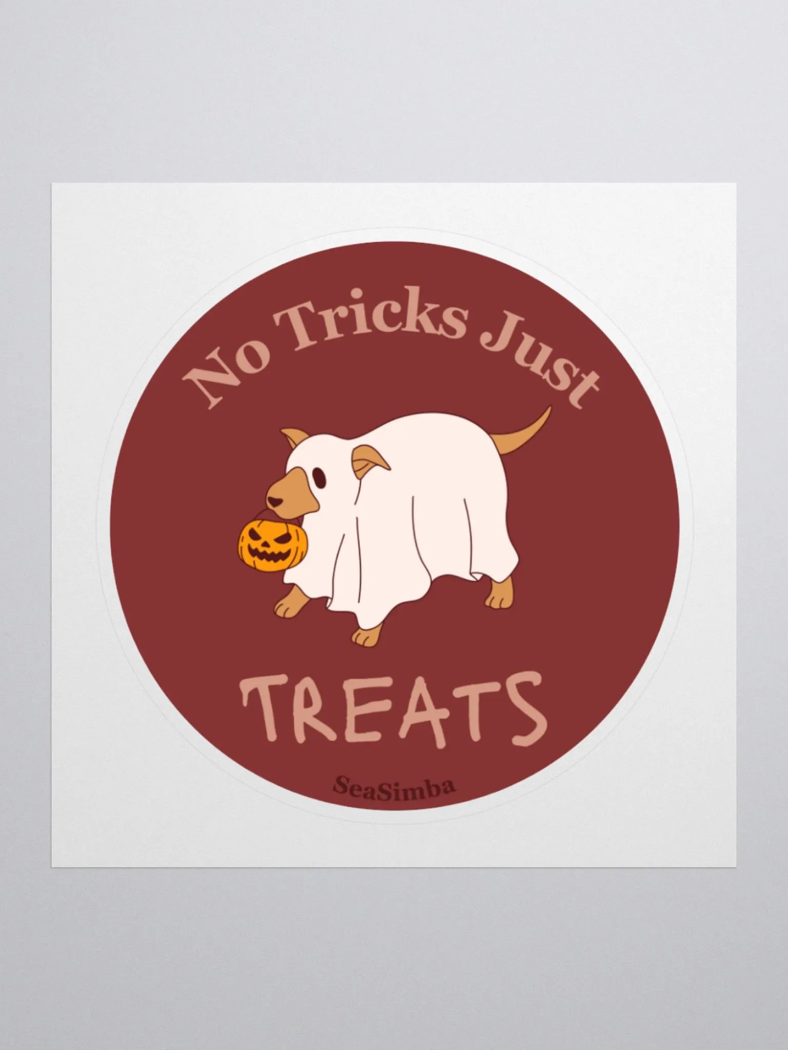 No Tricks Just Treats Sticker product image (1)