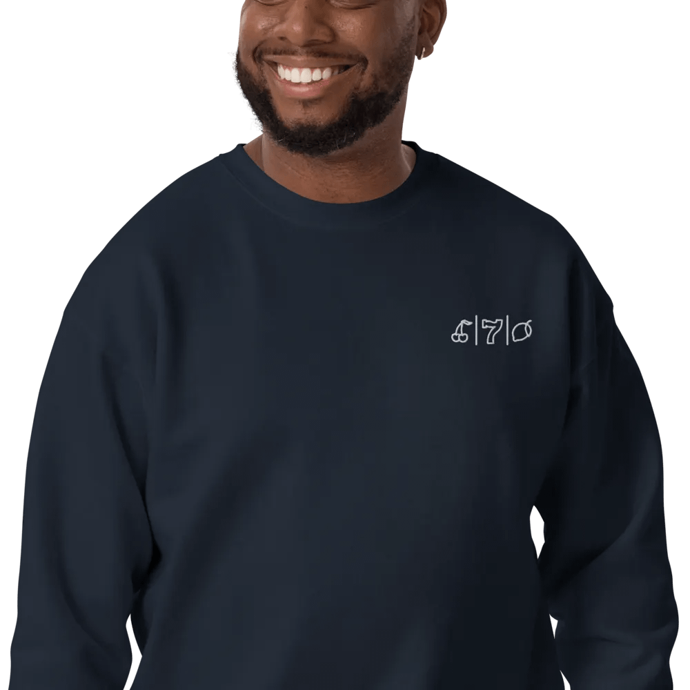 Cdog Spins Sweatshirt Embroided Navy product image (6)