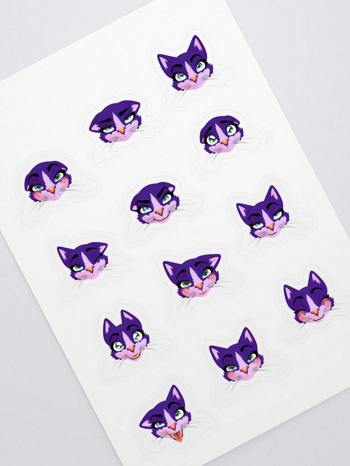 PurdieCat Facial Expression Sticker Sheet product image (1)