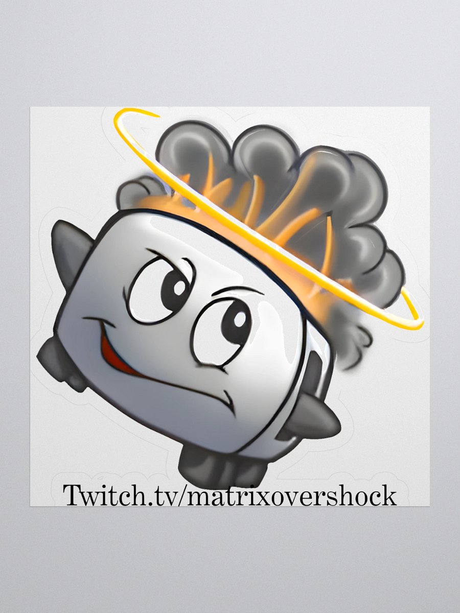 4 x 4 Toasty Emote Sticker product image (1)
