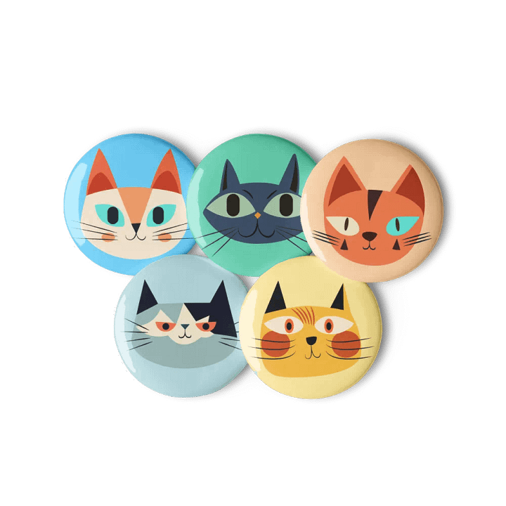 Pin Buttons Collection 5 (5 pcs) product image (1)