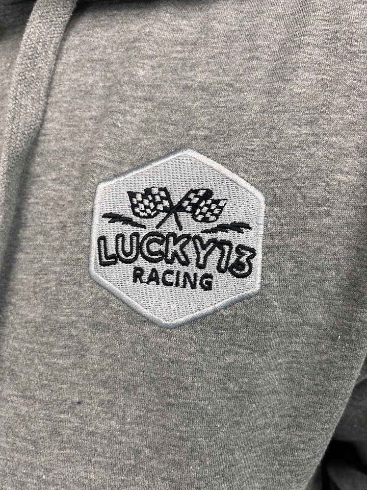 Lucky 13 Racing Logo Stitched Premium Hoodie product image (8)
