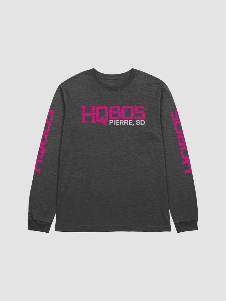 HQ605 Pink Logo Long T-Shirt product image (1)