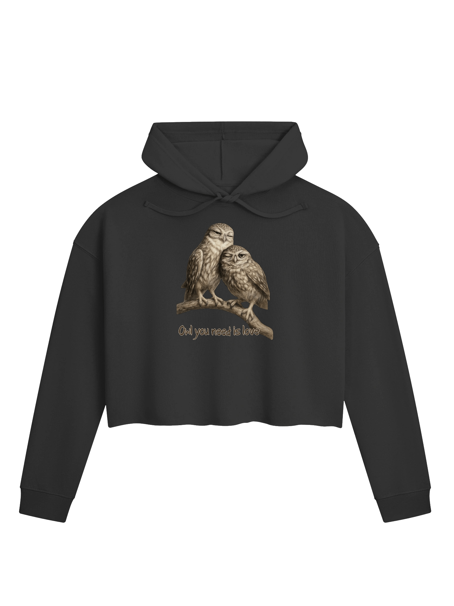 Owl Love Cropped Hoodie product image (1)