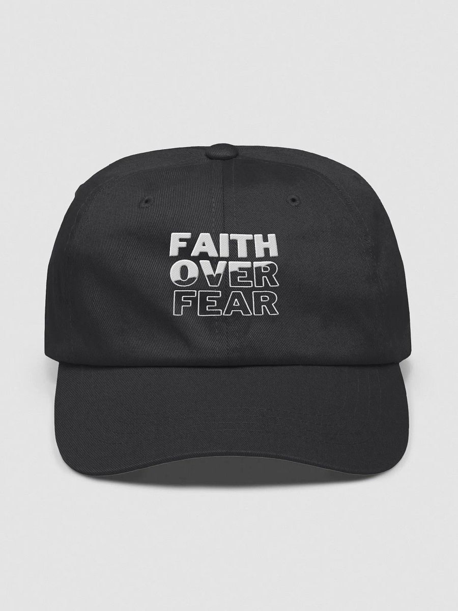 Faith Over Fear Classic Dad Cap - Inspirational White Hat for Everyday Wear product image (1)