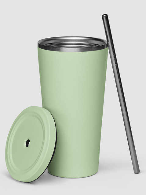 Photo showing Insulated Tumbler with a Straw