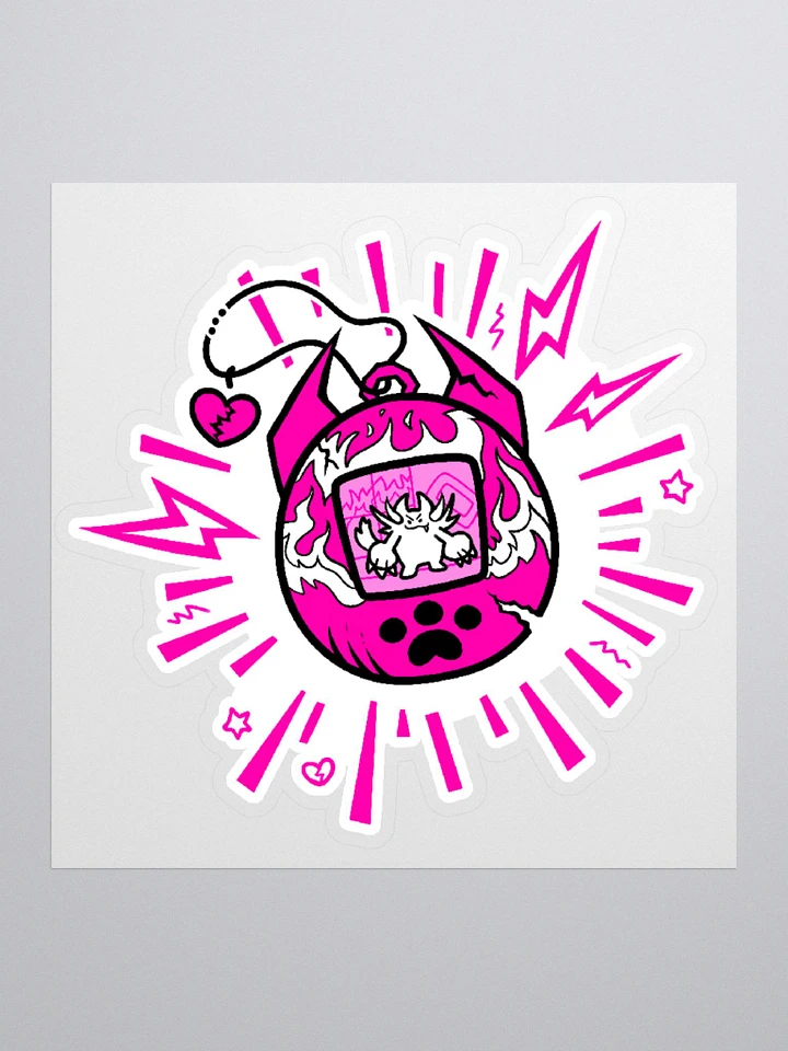Heartbreaker Virtual Meow // Sticker - Hot Pink product image (1)