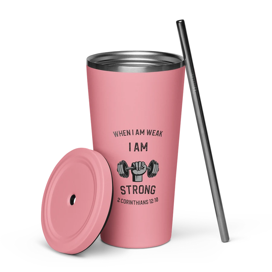 I Am Strong 20 oz. Isolated Cup: Pink product image (5)