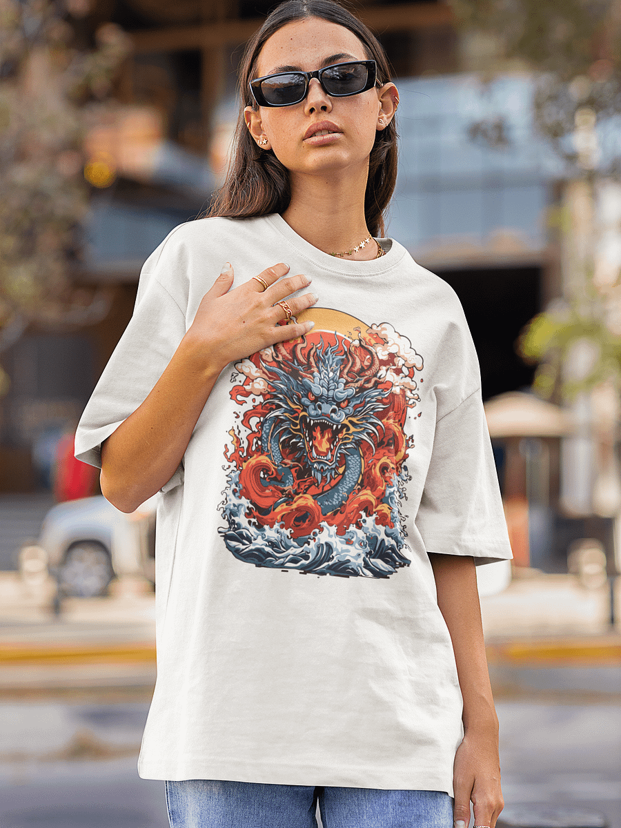 Crimson Dragon Oversized T-Shirt product image (22)