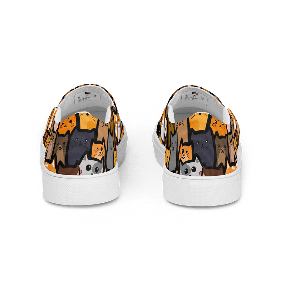 "Cats" Canvas Slip On Shoes (Women's) product image (4)