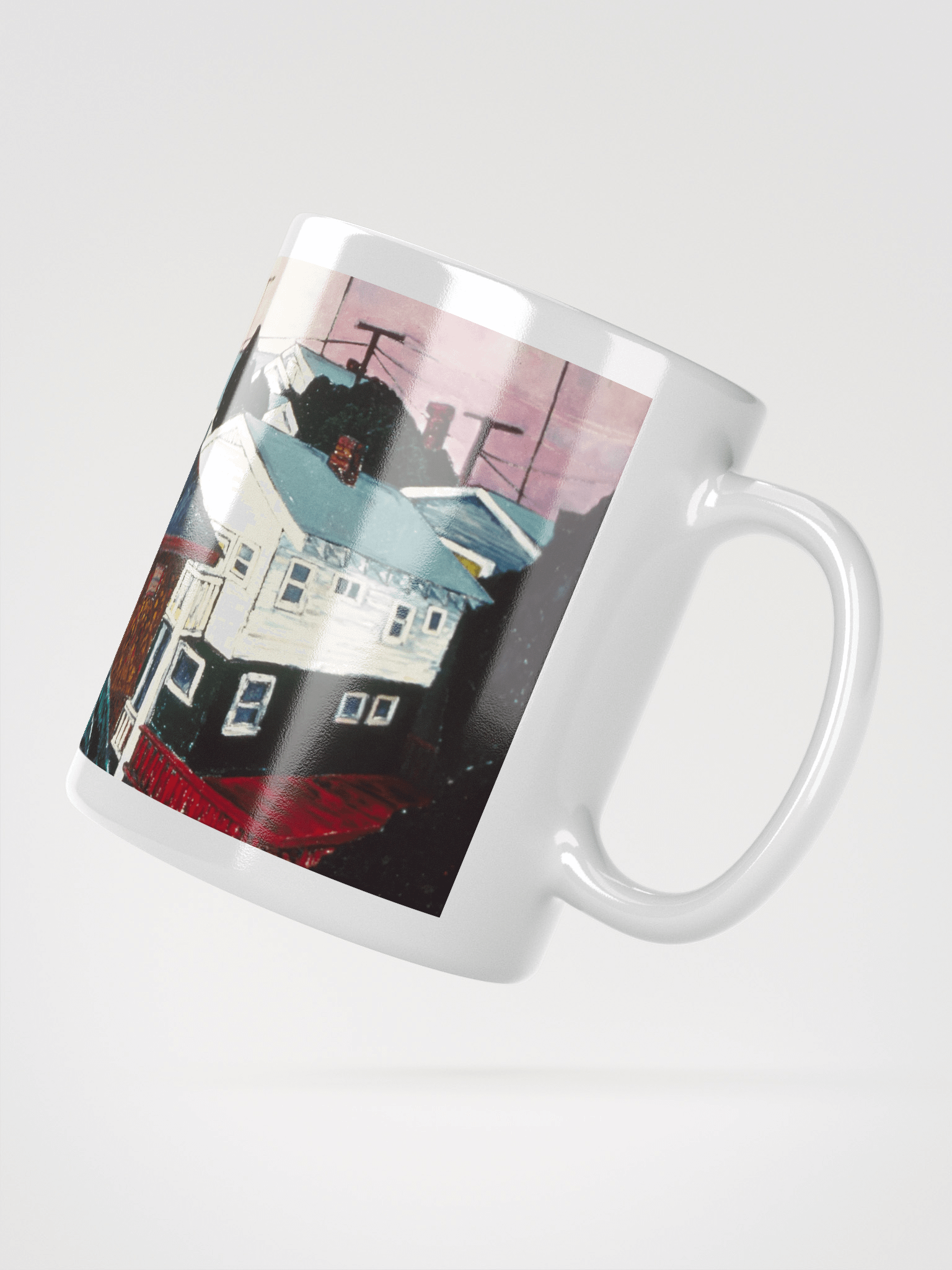 Leaning into Night (1983) on White Glossy Mug product image (2)