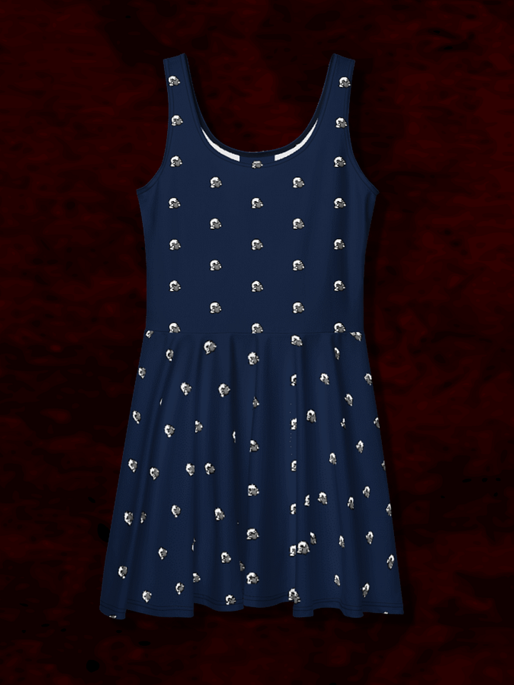 Blue Polka Dot Skater Dress product image (1)