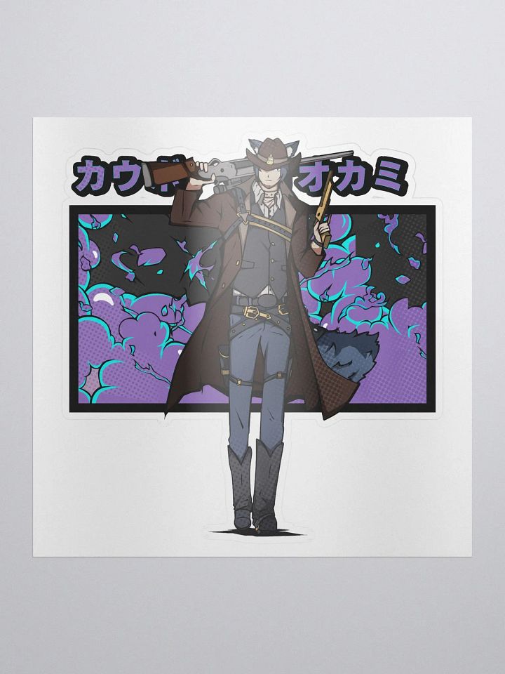 Cowboy Wolf Sticker product image (1)