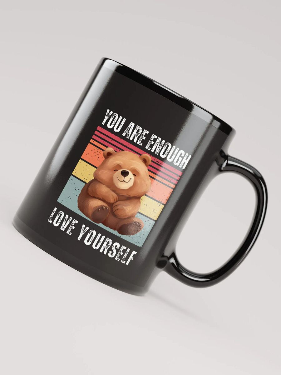 Happy Bear Hug Black Mug product image (7)