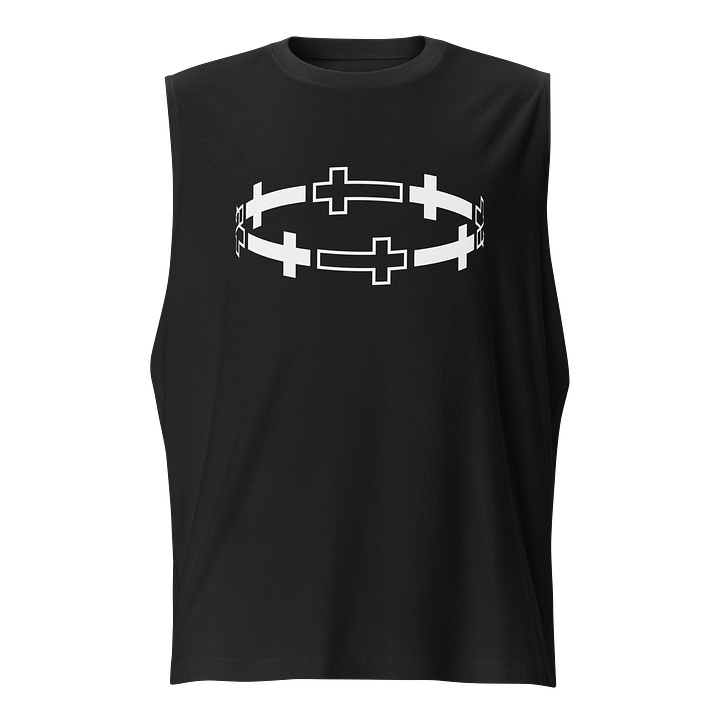 White Cross Circuit Men's Muscle Tank product image (1)