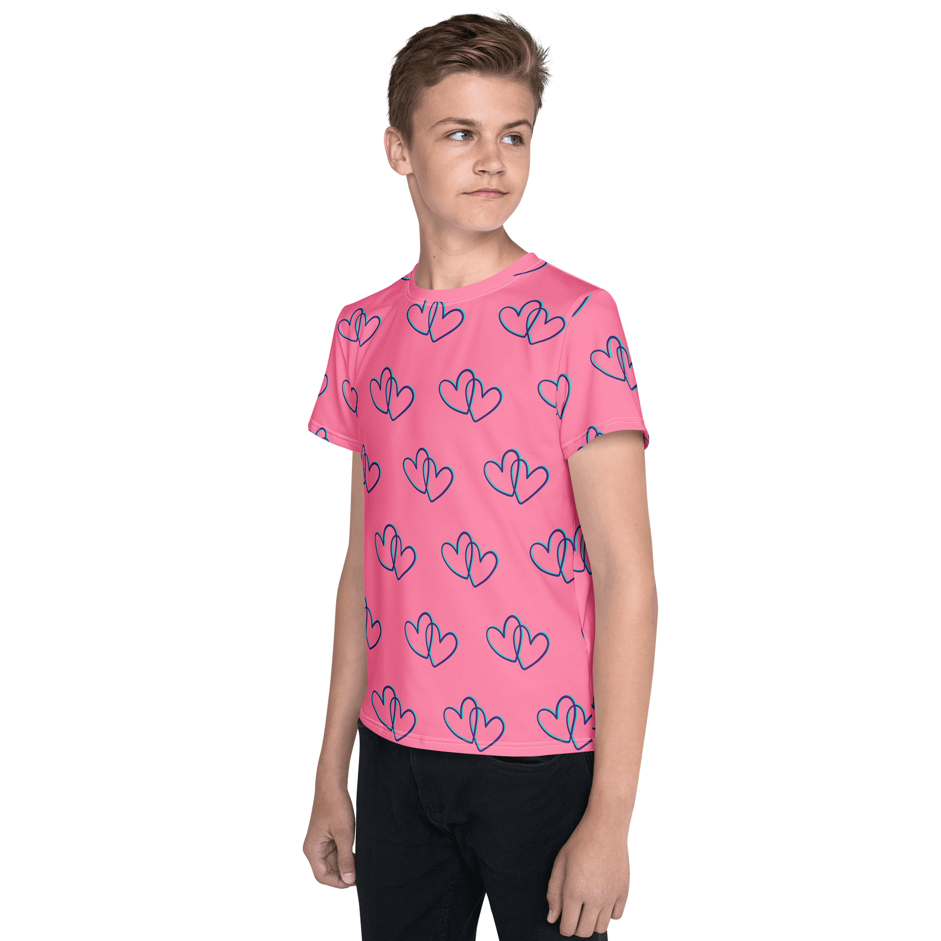 Pink Heart Youth Tee product image (3)