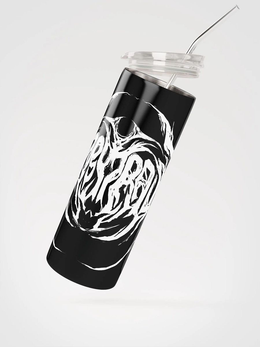 Furry Trash Metal Tumbler - white on black product image (2)