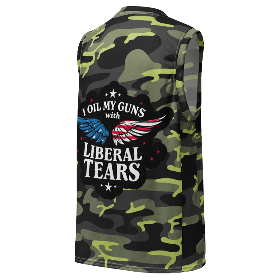 Basketball Jersey: Liberal Tears Gun Oil product image (4)