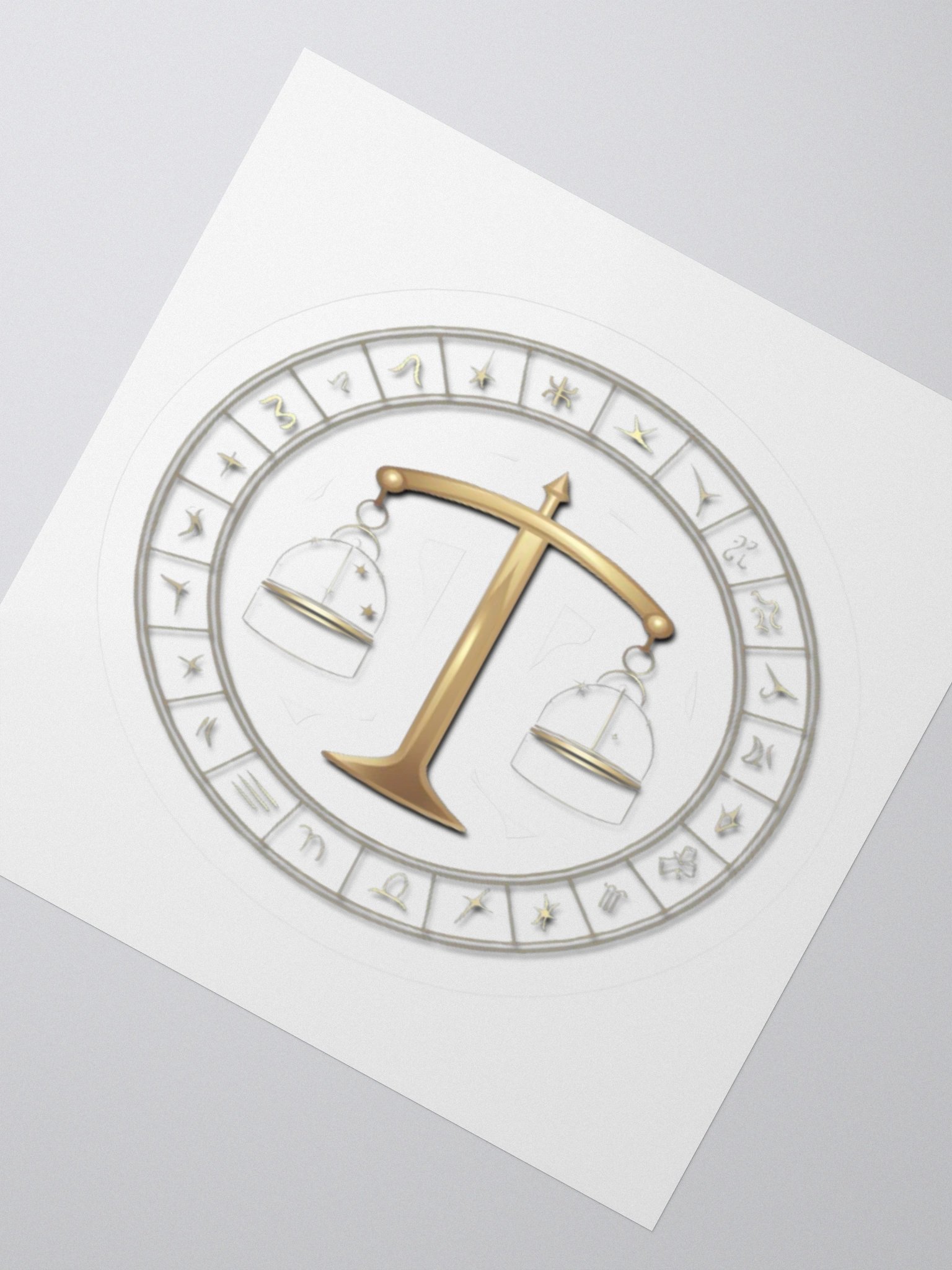 Libra Zodiac Kiss-Cut Sticker product image (5)